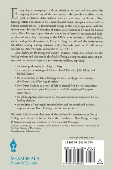 Deep Ecology for the Twenty-First Century