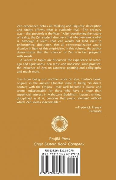 Toward a Philosophy of Zen Buddhism