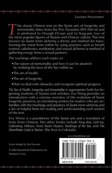The Tao of Health Longevity and Immortality