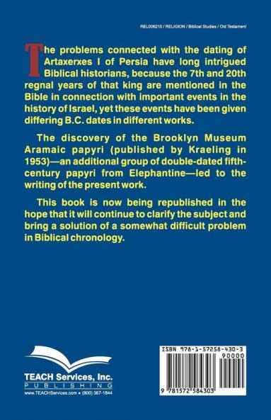 The Chronology of Ezra 7