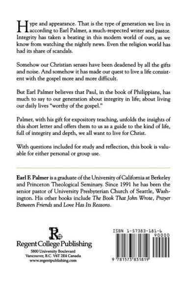 Integrity: A Commentary on the Book of Philippians