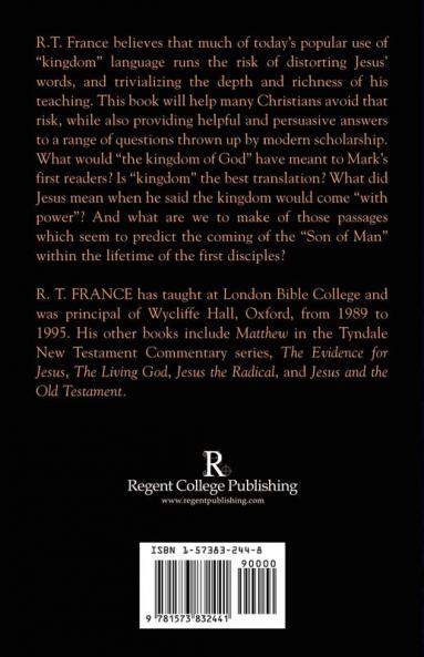 Divine Government: God's Kingship in the Gospel of Mark