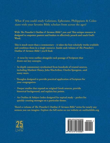Preacher's Outline and Sermon Bible-KJV-Galatians-Colossians (Preacher's Outline & Sermon Bible-KJV)