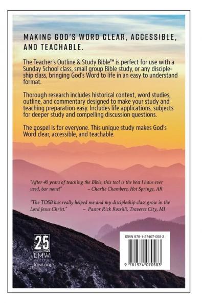 The Teacher's Outline & Study Bible: Matthew Vol. 1