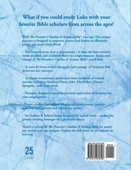 Preacher's Outline & Sermon Bible-NIV-Luke