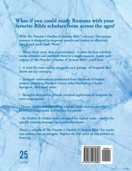 Preacher's Outline & Sermon Bible-NIV-Romans