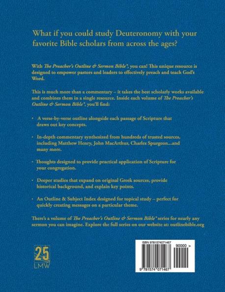 Preacher's Outline & Sermon Bible-KJV-Deuteronomy