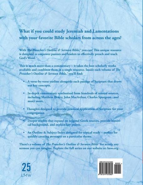The Preacher's Outline & Sermon Bible: Jeremiah-Lamentations: New International Version