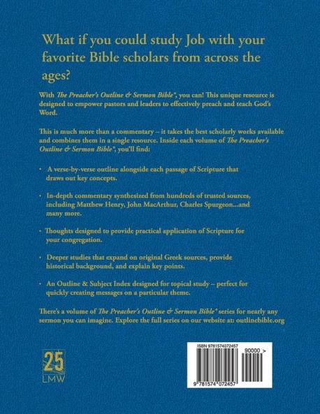 The Preacher's Outline & Sermon Bible - Vol. 17: Job: King James Version