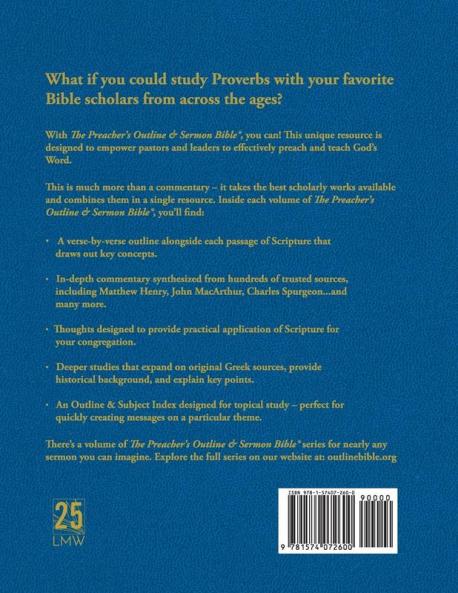 The Preacher's Outline & Sermon Bible - Vol. 21: Proverbs: King James Version