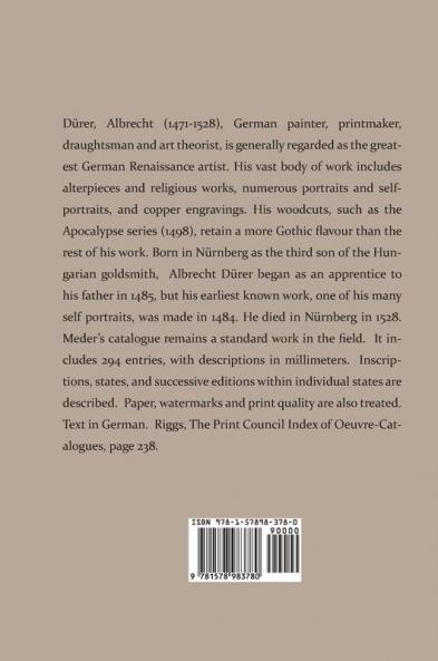 Durer-Katalog: Ein Handbuch Uber Albrecht Durers Stiche Radierungen Holzschnitte Deren Zustande Ausgaben und Wasserzeichen