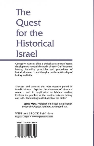 The Quest for the Historical Israel