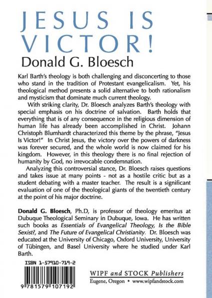 Jesus is Victor!: Karl Barth's Doctrine of Salvation