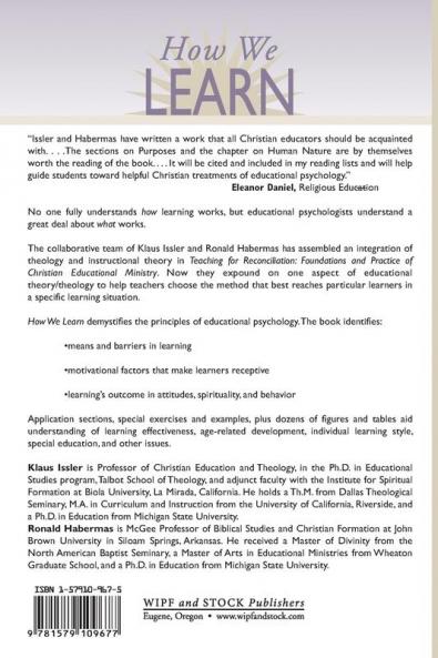 How We Learn: A Christian Teacher's Guide to Educational Psychology