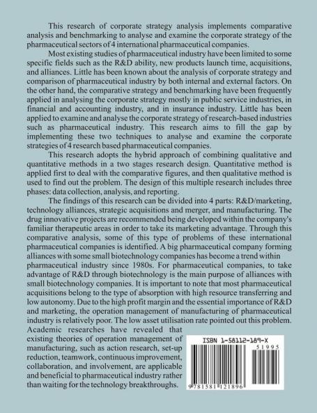 Comparative Analysis and Benchmarking: Corporate Strategy Analysis of Four International Pharmaceutical Companies