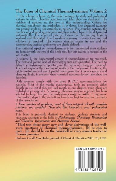 The Bases of Chemical Thermodynamics: 2