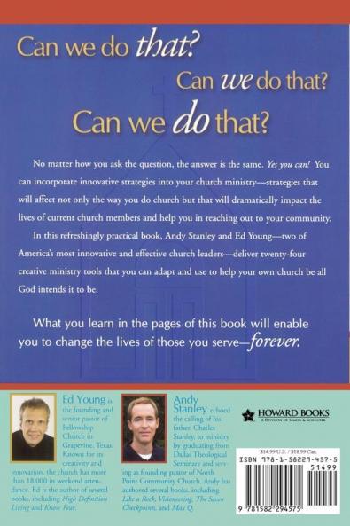 Can We Do That?: Innovative practices that wil change the way you do church
