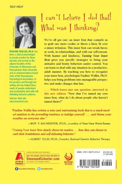 Taming Your Inner Brat: A Guide for Transforming Self-Defeating Behavior