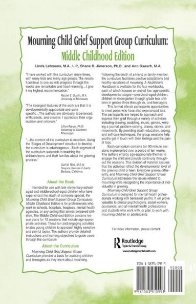 Mourning Child Grief Support Group Curriculum