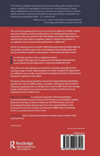 CBT for Occupational Stress in Health Professionals