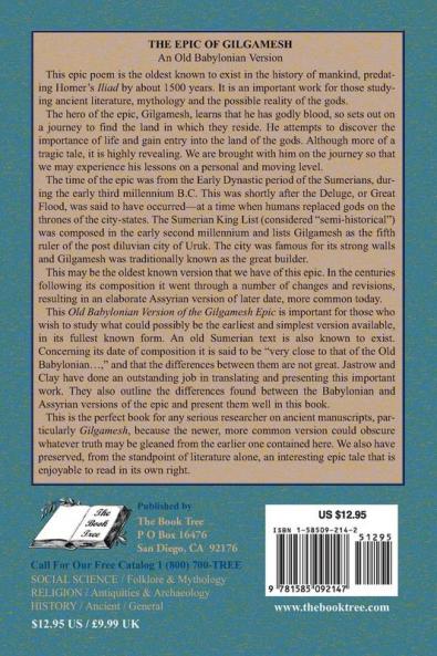 The Epic of Gilgamesh: An Old Babylonian Version