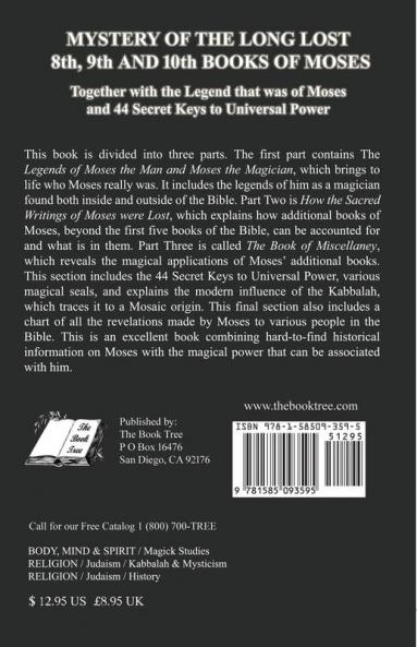 Mystery of the Long Lost 8th 9th and 10th Books of Moses