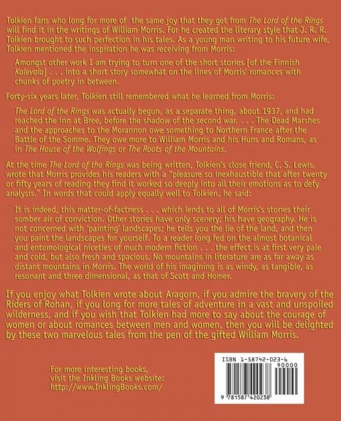 More to William Morris: Two Books That Inspired J. R. R. Tolkien-The House of the Wolfings and the Roots of the Mountains