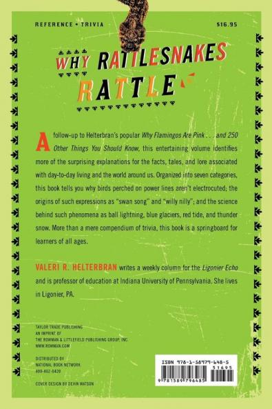 Why Rattlesnakes Rattle