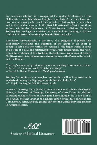 Historiography and Self-Definition