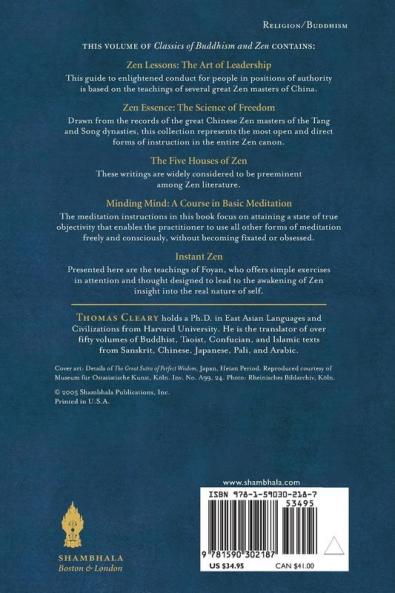 Classics of Buddhism and Zen Volume One