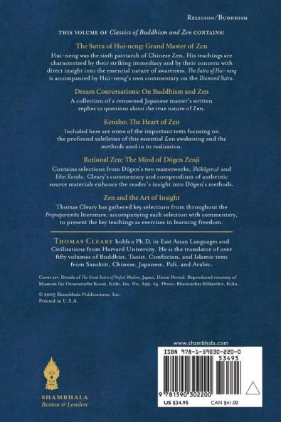 Classics of Buddhism and Zen Volume Three