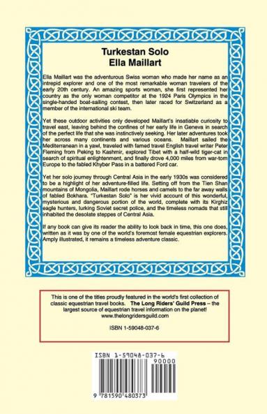 Turkestan Solo: A Journey Through Central Asia (Equestrian Travel Classics)