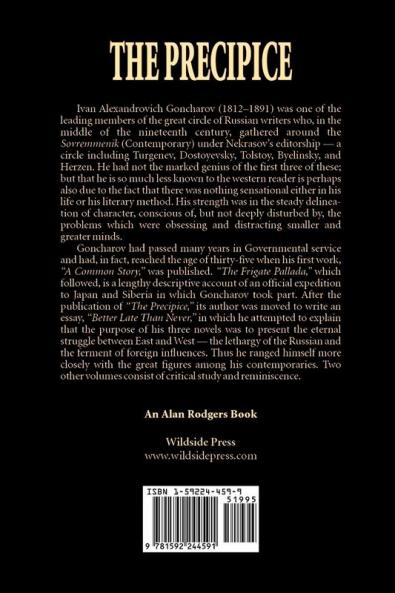 The Precipice by Ivan Goncharov Fiction Classics