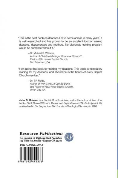Ministry of Deacons in Urban America: A Ministry of Compassion and Helpfulness