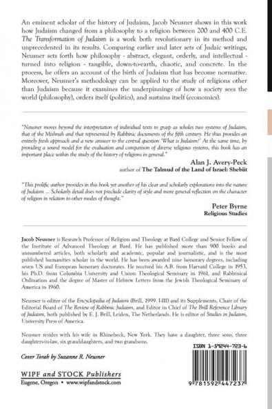 The Transformation of Judaism: From Philosophy to Religion