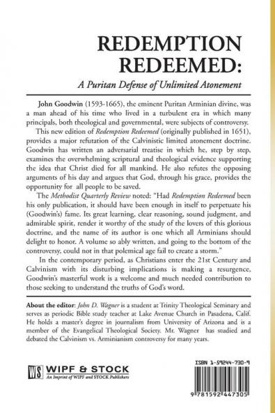 Redemption Redeemed: A Puritan Defense of Unlimited Atonement