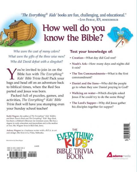 The Everything Kids' Bible Trivia Book