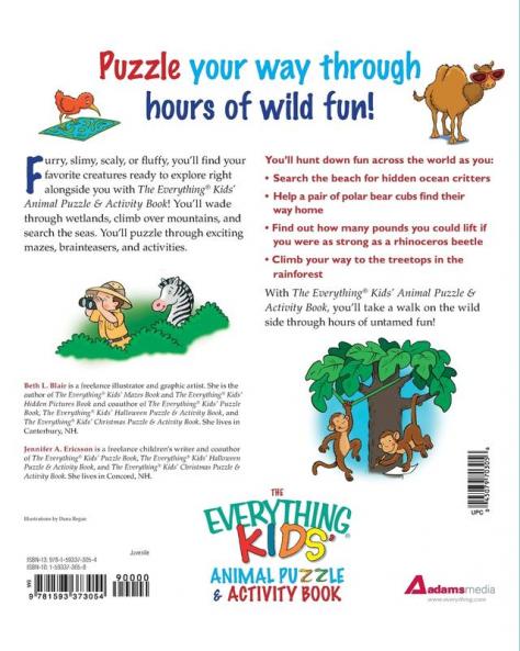 The Everything Kids' Animal Puzzles & Activity Book