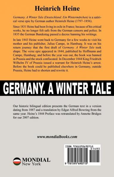 Germany. A Winter Tale (Bilingual