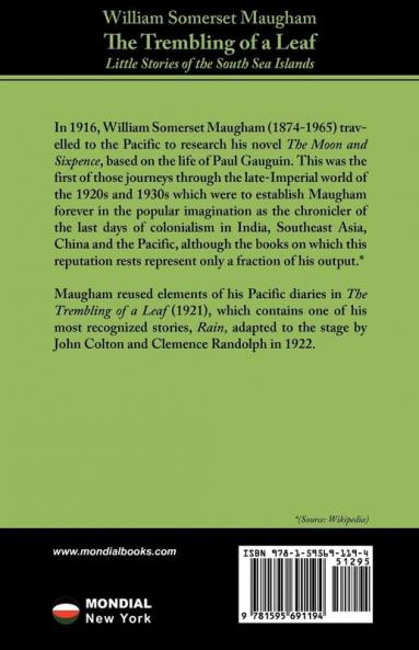 The Trembling of a Leaf (Little Stories of the South Sea Islands)