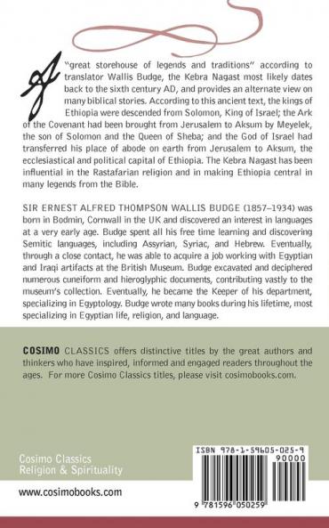 The Kebra Nagast (Cosimo Classics)