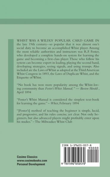 Foster's Whist Manual Third Edition