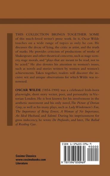 The Prose of Oscar Wilde