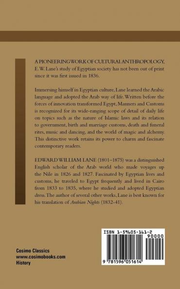 Manners and Customs of the Modern Egyptians
