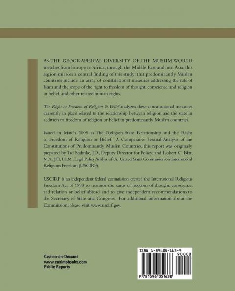 The Right to Freedom of Religion & Belief: An Analysis of Muslim Countries