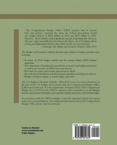 The Us Budget & Economic Outlook 2006-2015