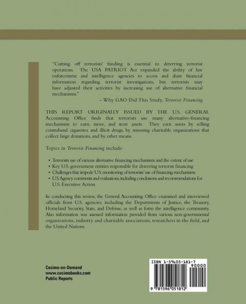 Terrorist Financing: On Deterring Terrorist Operations in the U.S.