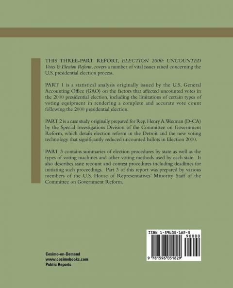 Election 2000: Uncounted Votes & Election Reform