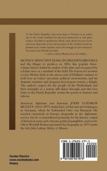 The Rise of the Dutch Republic - Volume 1