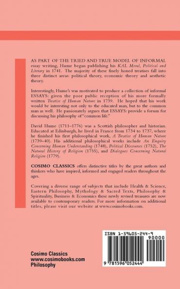 Essays: Moral Political and Literary